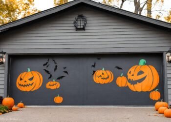 Garage Door Decorations for Halloween to Haunt Your Neighborhood