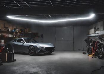 hexagon garage lights