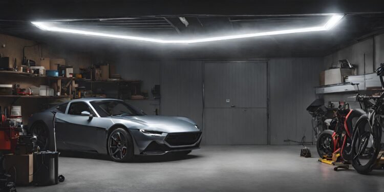 hexagon garage lights