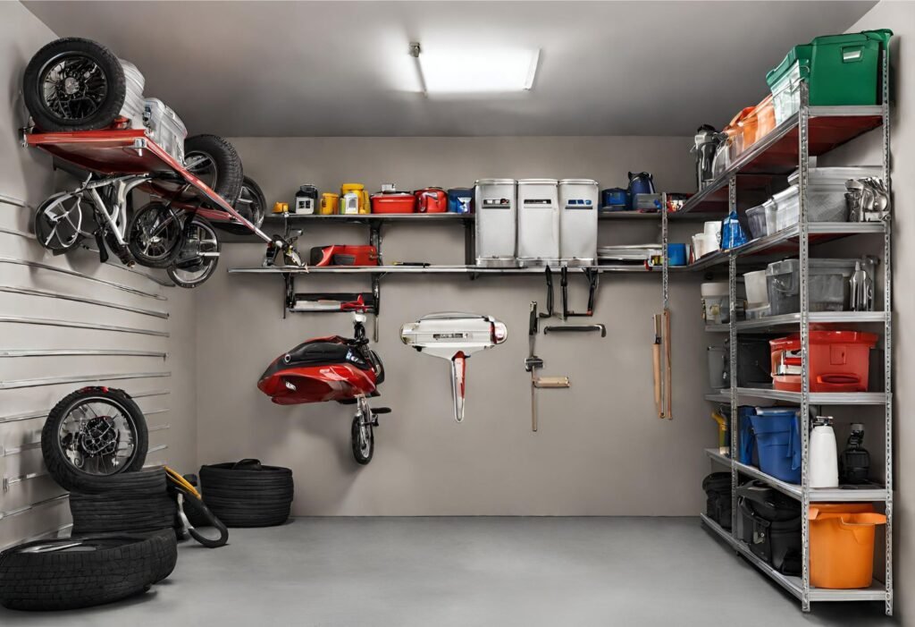 Wall-Mounted Garage Shelving in Action