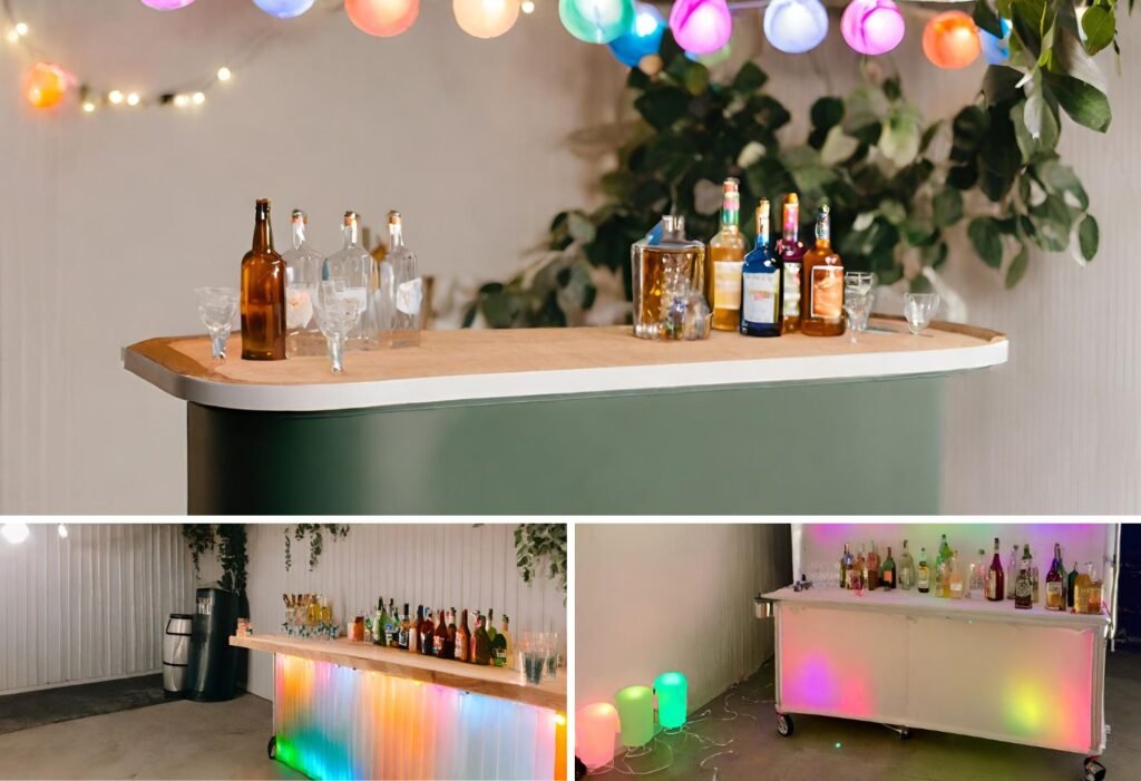 DIY Garage Portable Bar for summer parties