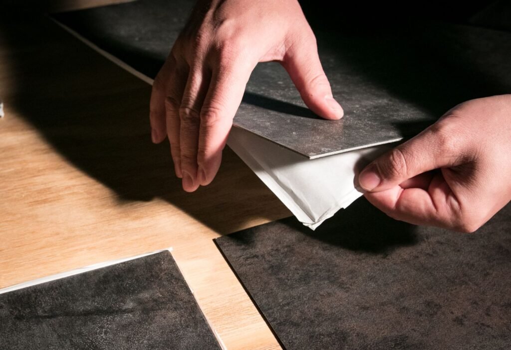 peeling garage vinyl floor