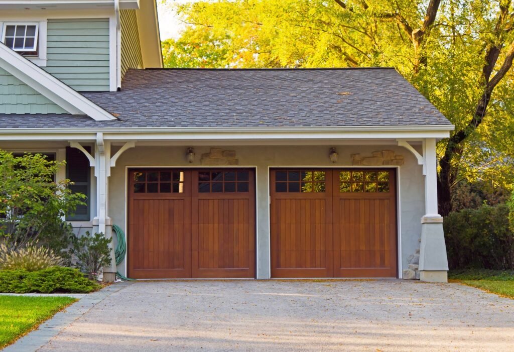 double parking space garage house