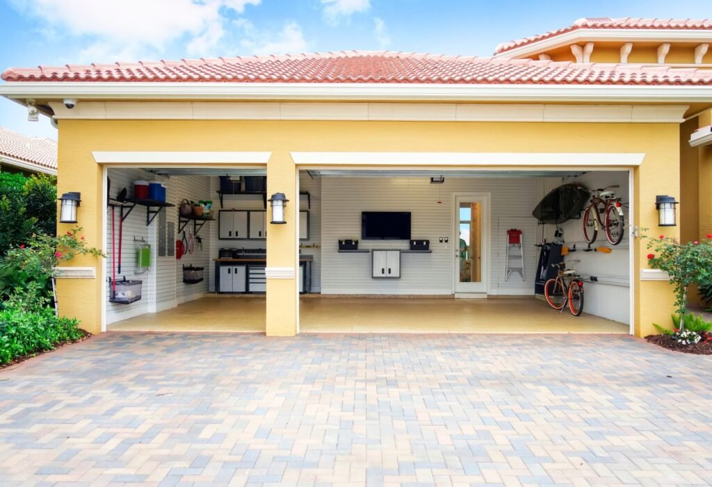 Garage exterior with appealing front