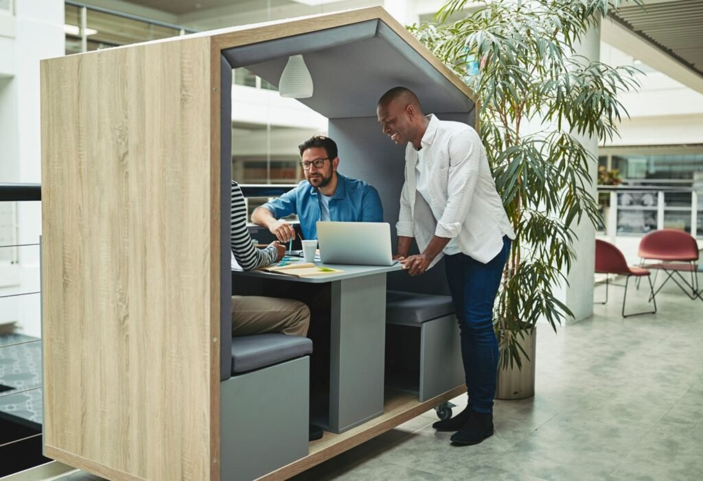 office pods can be fitted in a garage